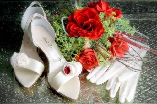 Scarpe sposa rosse