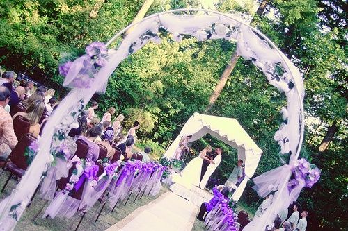 Decorazioni matrimonio viola