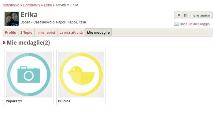 Sistema medaglie matrimonio.com