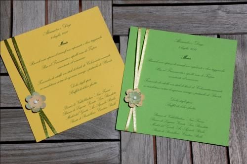 Matrimonio giallo e verde