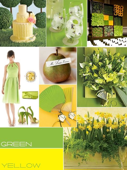 Matrimonio giallo e verde