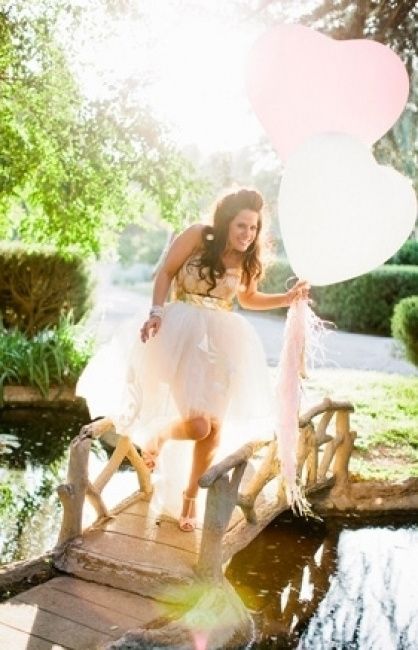 Lancio dei palloncini matrimonio