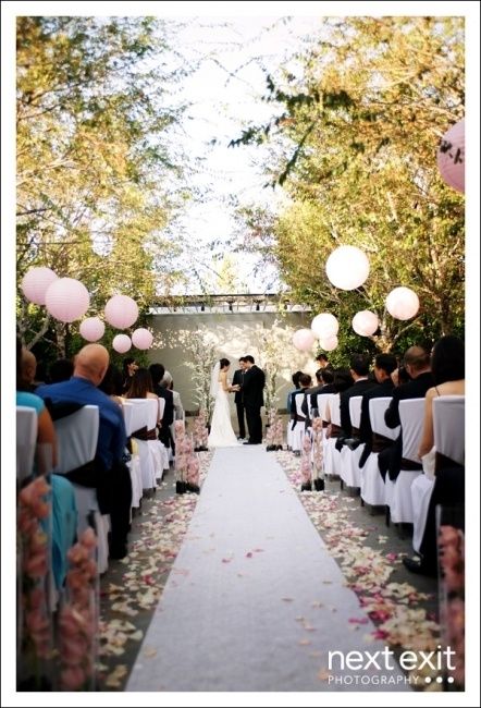 Lancio dei palloncini matrimonio