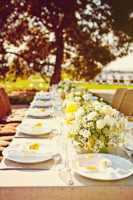 Matrimonio estate giallo