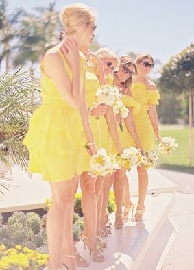 Matrimonio estate giallo