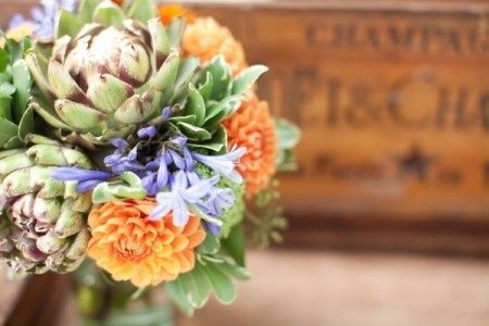 Bouquet sposa carciofi