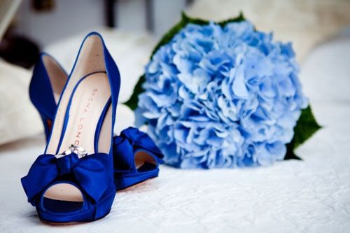 Scarpe sposa blu