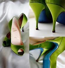 Scarpe sposa verdi
