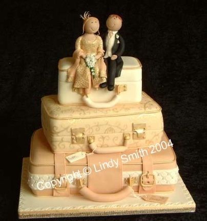 Torta nuziale tema viaggio