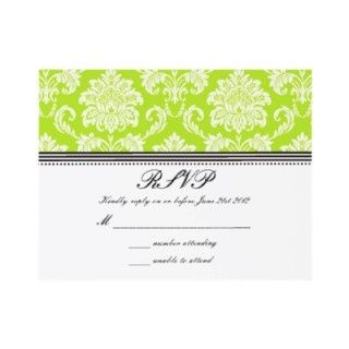 Partecipazioni matrimonio verde lime