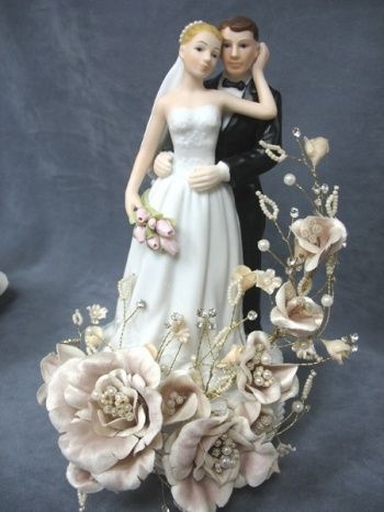 Caketopper matrimonio rose