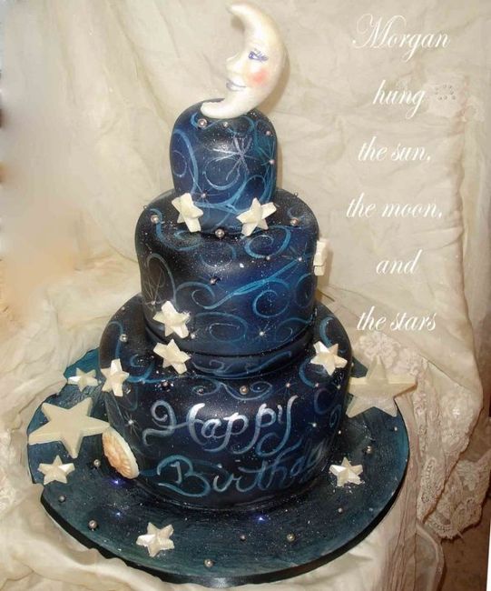 Torta nuziale sole luna