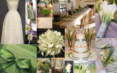 Matrimonio verde e avorio