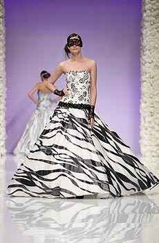 Abito da sposa bianco e nero Monterosso Couture