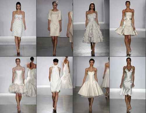 Vestito da sposa corto