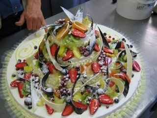 Torta nuziale frutta