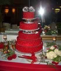 Torta nuziale rossa