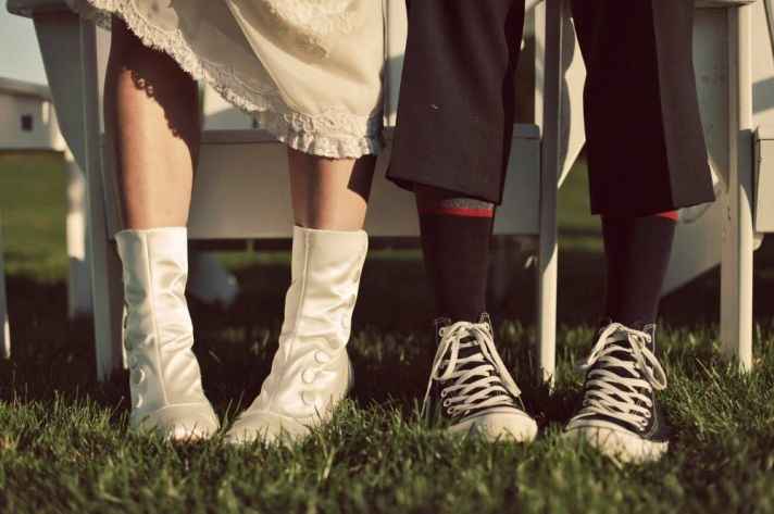 Foto artistiche scarpe sposa
