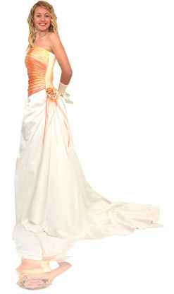 Abito sposa arancione