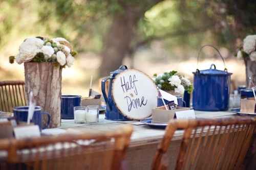 Centrotavola matrimonio rustico