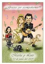 Caricatura per il matrimonio
