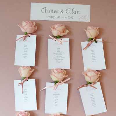 Tableau marriage rosa antico