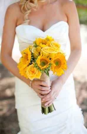 Bouquet sposa club giallo