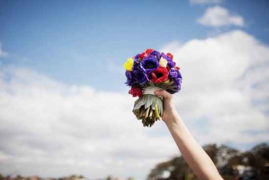 Bouquet sposa viola