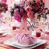 Centrotavola rosa per matrimonio
