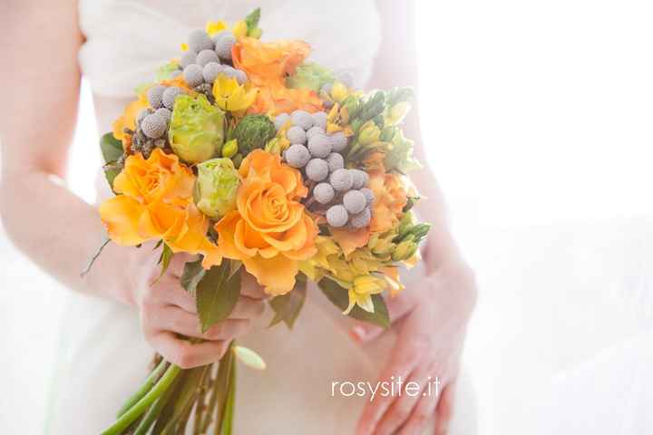Bouquet sposa arancione