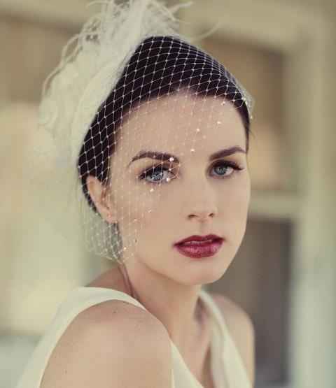 Veletta chignon sposa