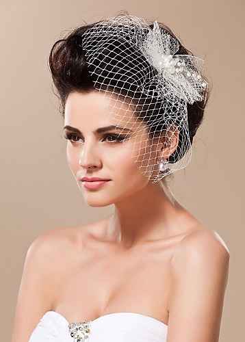 Veletta chignon sposa