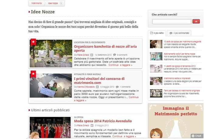 Idee matrimonio
