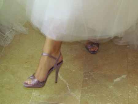 Scarpe sposa glicine