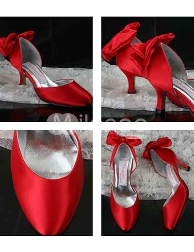Scarpe sposa rosse