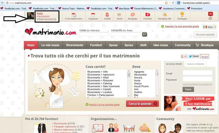 Profilo matrimonio.com