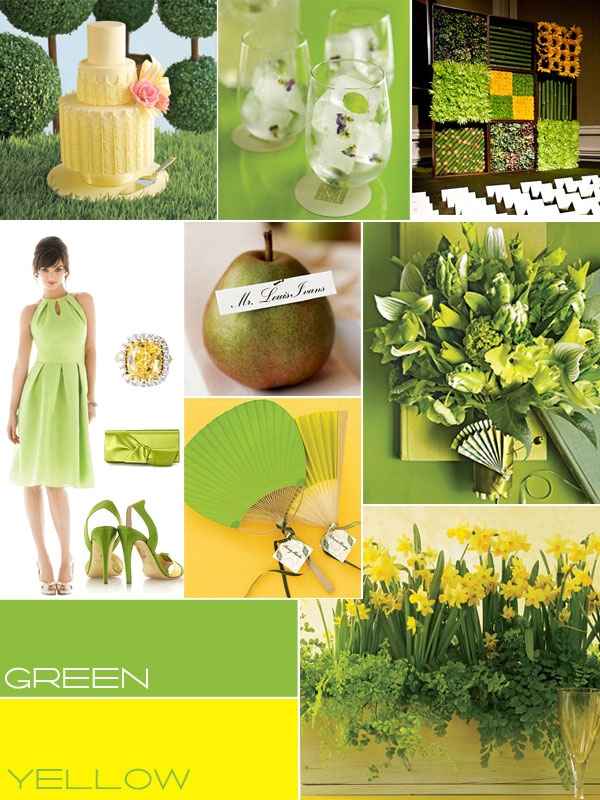Matrimonio giallo e verde
