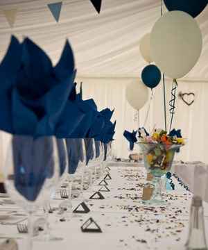 Matrimonio bianco e blu