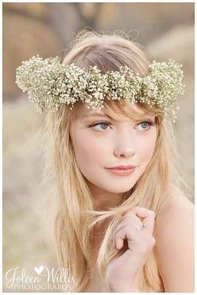 Acconciatura sposa fiori frutta