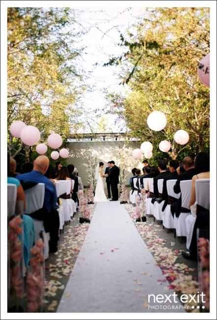 Lancio dei palloncini matrimonio