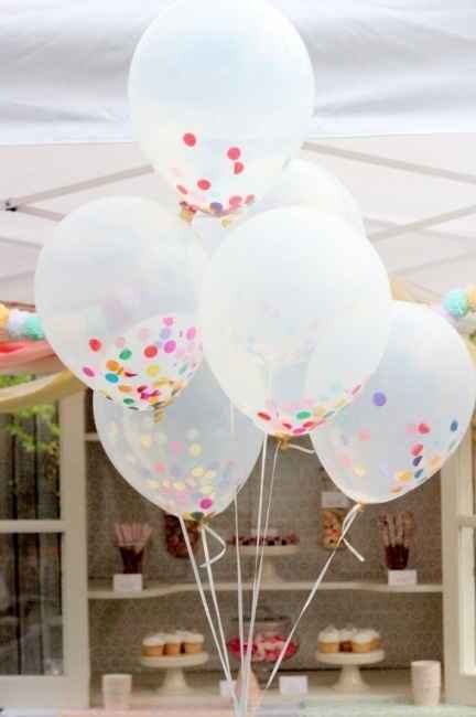 Lancio dei palloncini matrimonio
