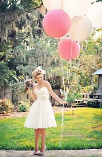 Lancio dei palloncini matrimonio
