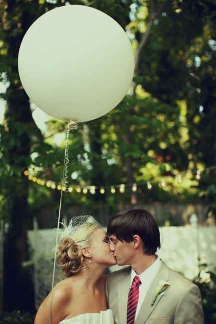 Lancio dei palloncini matrimonio