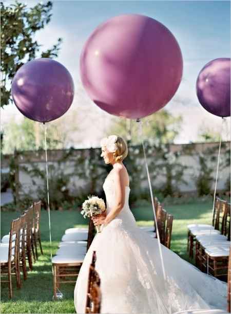Lancio dei palloncini matrimonio