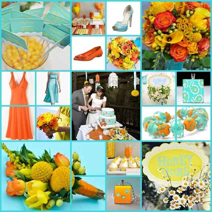 Matrimonio arancione giallo