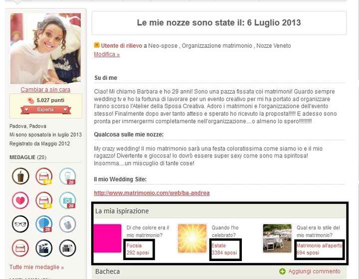 Pagina di profilo