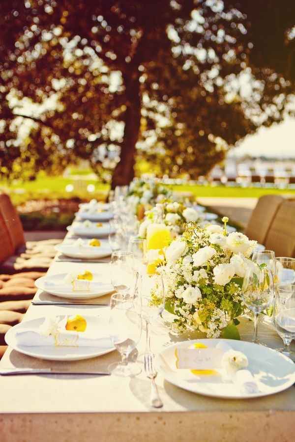 Matrimonio estate giallo