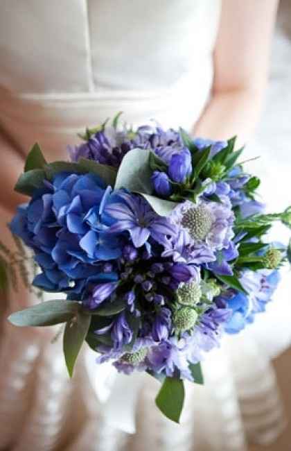 Bouquet sposa azzurro
