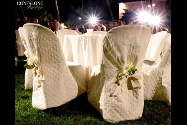 Sedie matrimonio verde