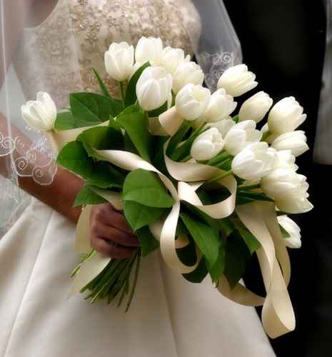 Bouquet sposa tulipani e calle